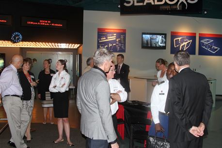 NORFOLK, Va. -- Norfolk District, US Army Corps of Engineers, with its project partner, Virginia Port Authority, conduct a NEPA Scoping meeting Sept. 24, 2015, at the Nauticus, for the Norfolk Harbor Channel Deepening and Elizabeth River Southern Branch Improvements projects.