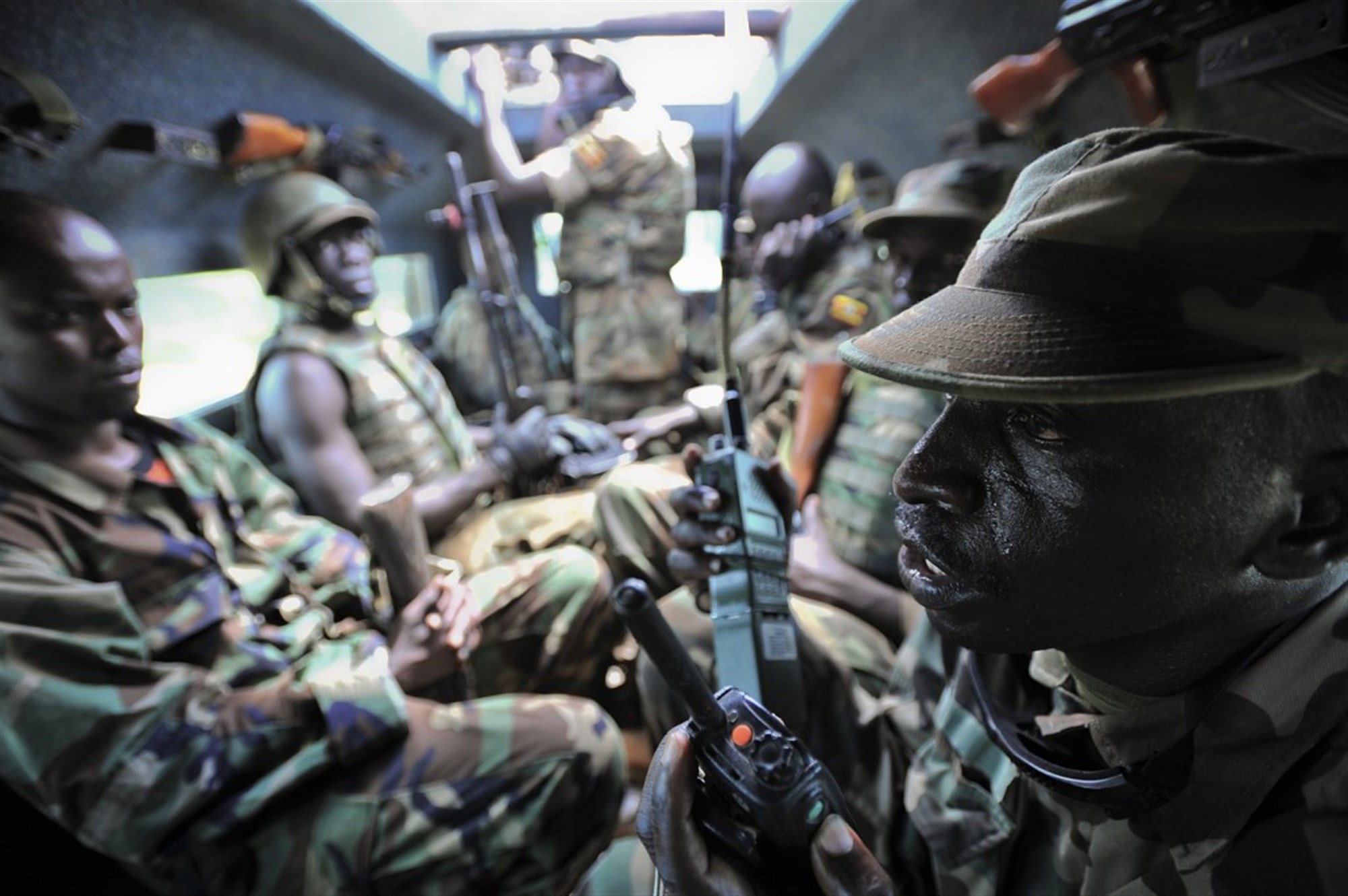 Ugandan contingent of AMISOM in Baidoa, Somalia. (African Union-United Nations Information Support Team photo by Tobin Jones)