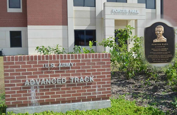 Porter Hall (Advanced Track) was dedicated (5 May 11) to the memory of BG Horace Porter who after being commissioned as an OD Officer was awarded the Congressional Medal of Honor at the Battle of Chickamauga