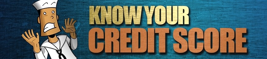 Know your credit score image. U.S. Navy graphic