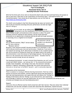 Assessment Series, Part IV Assessing Instructor Performance