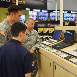 Service members shopping at your local exchange