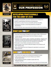 Developing Professionals for the Army 2020 Image