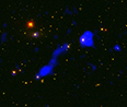 Image of giant radio galaxy IC 711.