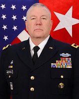 Brig. Gen. Ronald A. Westfall's command photo wearing ASUs