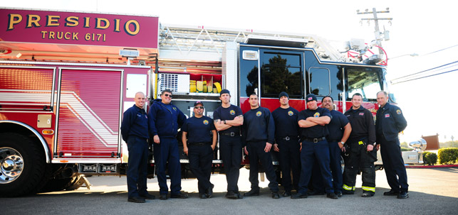 The Presidio of Monterey Fire Department Group photo, 2011.