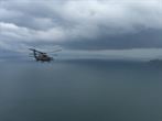 A UH-60L Black Hawk helicopter assigned to Joint Task Force-Bravo’s 1st Aviation Regiment, 228th Battalion from Soto Cano Air Base, Republic of Honduras, leads a flight from aboard the USNS Spearhead in the Gulf of Panama to Panama Pacifico, Panama, Sept. 22 2016. The 1-228th AVN transported 48 personnel during ship-to-shore operations in support of UNITAS 16, the world’s longest-running annual multinational maritime exercise that began in 1960. UNITAS, which means “unity” in Latin, is a demonstration of the U.S. commitment to the Central and South American region and to the value of the strong relationships forged between the U.S. and partner nation militaries. (U.S. Army photo by Lt. Col. Richard Tucker)