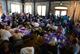 Members of the Sumter and Shaw Air Force Base communities attend a Domestic Violence Survivor’s Luncheon at the James Clyburn Intermodal Transportation Center pavilion, Sumter, S.C., Oct. 20, 2016. The luncheon included food, speeches by survivors of domestic violence, and giveaways. (U.S. Air Force photo by Airman 1st Class Kelsey Tucker)