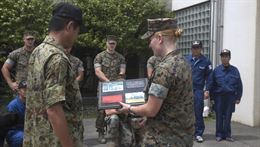 U.S. Marines from Provost Marshal’s Office K-9 unit trained with Hiroshima Prefectural Police Headquarters officers and the Japan Maritime Self-Defense Force Kure Repair and Supply Facility Petroleum Terminal unit military working dog handlers at Marine Corps Air Station Iwakuni, Japan, Aug. 24, 2016. Handlers and their military working dogs train regularly in a variety of areas such as locating explosives and narcotics, conducting patrols and human tracking in order to become a more effective team.