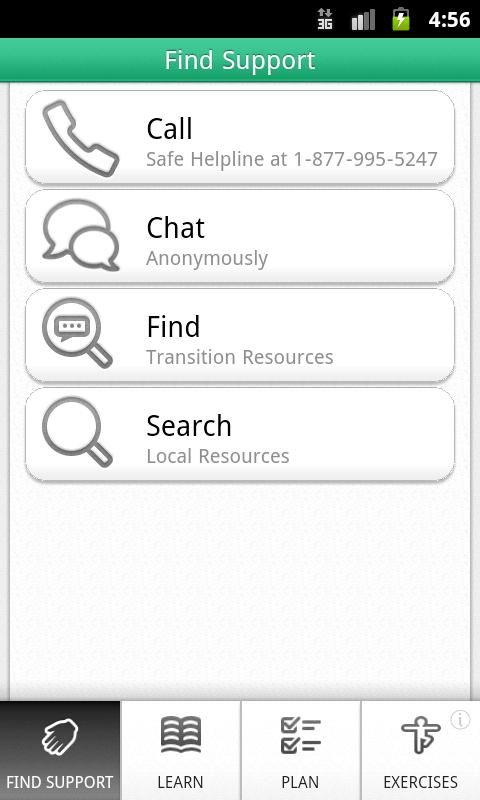    DoD Safe Helpline- screenshot  