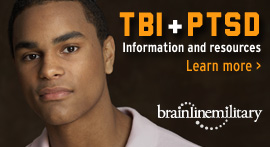 Promo Graphic: Brainline Military: TBI/PTSD Information and Resources