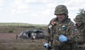 Polish army medics carry a litter to a UH-60 Blackhawk as part of a simulated medical evacuation drill during Exercise Anakonda at Drawsko Pomorski Training Area, Poland. (U.S. Army photo by Spc. Miguel Alvarez)