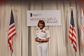 Defense Health Agency director Navy Vice Adm. Raquel Bono delivers keynote address to attendees of the Paralyzed Veterans of America’s ‘Mission:ABLE’ awards ceremony in downtown Washington, DC.