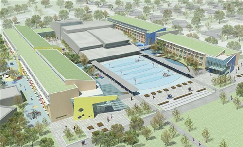 In a joint venture with Mitchell-Giurgola of New York and ABATEC of Belgium, the Europe District is managing construction of a $146 million project that will bring new DoDDS elementary, middle and high schools, and an international school to the SHAPE community in Mons, Belgium