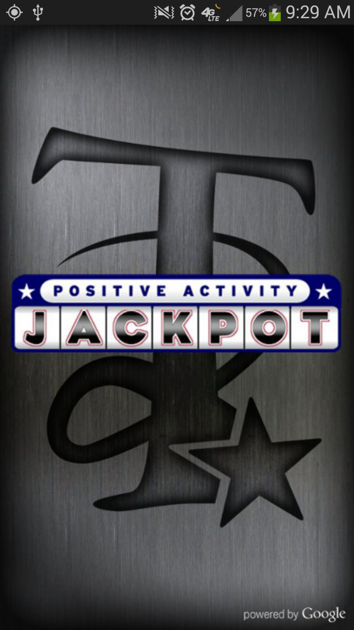 Positive Activity Jackpot Title Screen