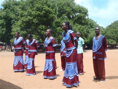 LAMU, Kenya (Dec. 12, 2011) - Local dancers perform a traditional Kenyan dance during the Jamhuri Day celebration at Lamu, Kenya, December 12. Jamhuri Day marks the date Kenya achieved independence from Great Britain. (U.S. Army photo by Sergeant First Class Colin Masterson)