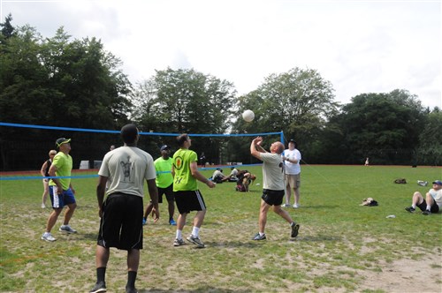 U.S. Africa Command personnel and their families enjoyed a day of spirited camaraderie while participating in several sporting events at Kelley Barracks, Stuttgart, Germany, Aug. 8, 2014.  (U.S. Africa Command photo by Chief Mark Richardson/Released) 