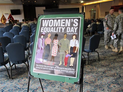 Women's Equality Day celebration at Patch Barracks Aug 26, 2014. 