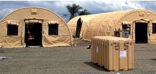 Force Provider equipment used to  support Soldiers in Liberia. Deliberate planning and actions across the entire logistics enterprise united the efforts of a multi-disciplined, interagency team formed across nations, governments and non-government organizations (NGOs) which directly led to success in OPERATION United Assistance. (U.S. AFRICOM photo/released)