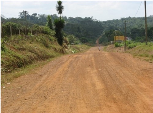 A typical unimproved road in Liberia creates a challenge for logisticians. Deliberate planning and actions across the entire logistics enterprise united the efforts of a multi-disciplined, interagency team formed across nations, governments and non-government organizations (NGOs) which directly led to success in OPERATION United Assistance. (U.S. AFRICOM photo/released)