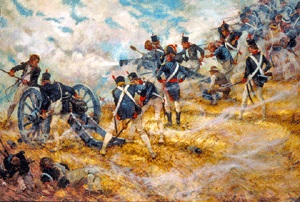 Marines took part in numerous naval operations during the War of 1812, as well as participating in the defense of Washington at Bladensburg, Maryland, and fought alongside Andrew Jackson in the defeat of the British at New Orleans.