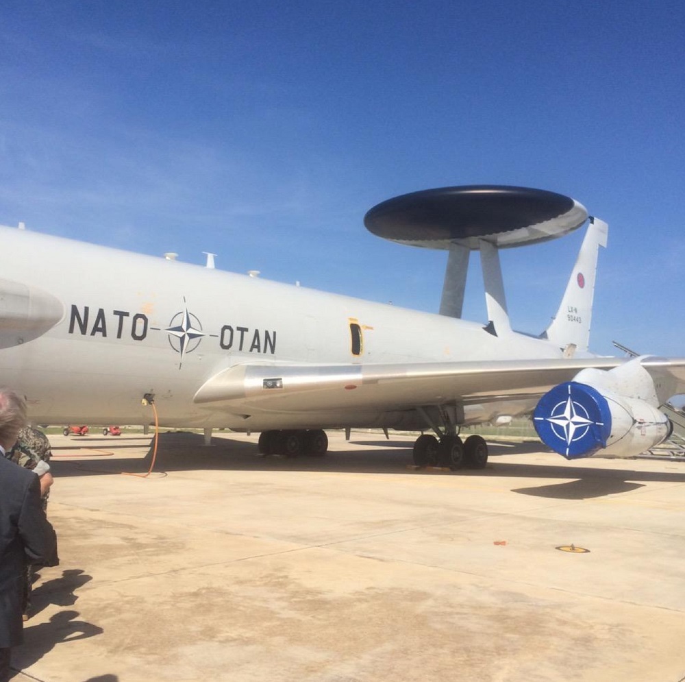 NATO AWACS on display during Exercise Trident Juncture 15. Photo Vytas Leskevicius