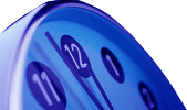 Dark Blue Clock