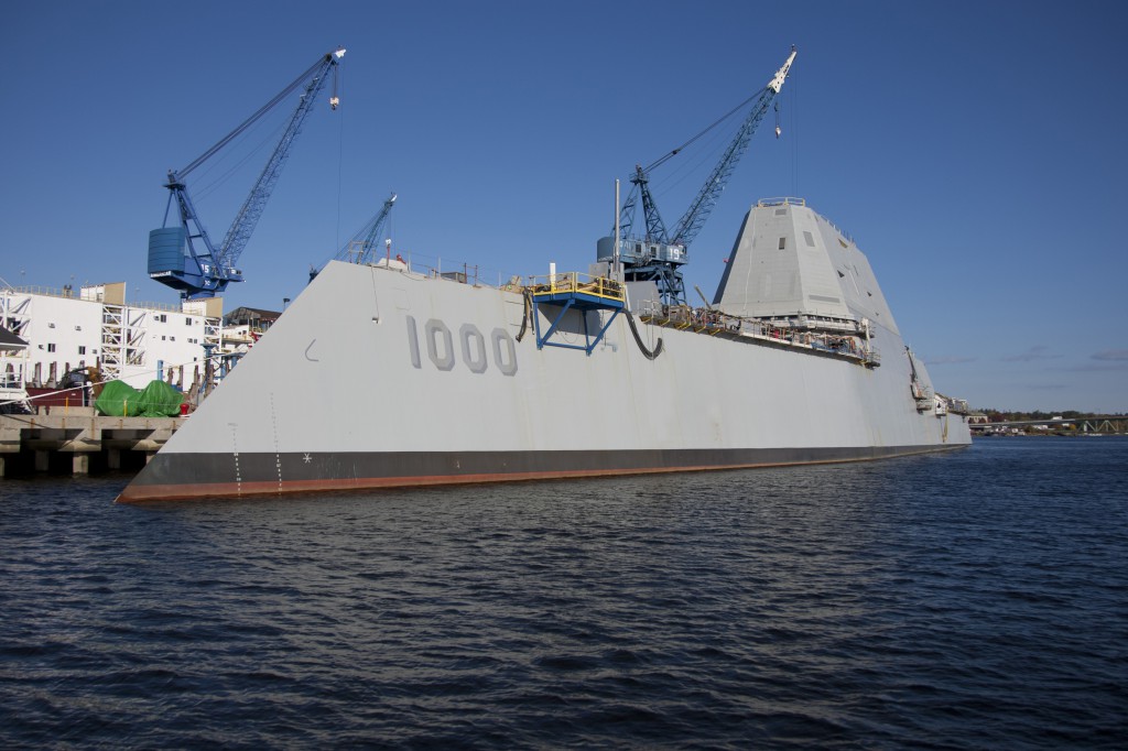 DDG 1000 (PCU Zumwalt). Photo courtesy of U.S. Navy.