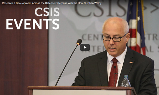 FEATURED: ASD(R&E) Welby at CSIS
