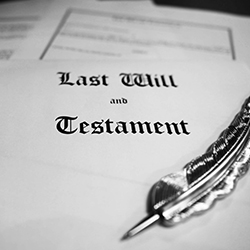 Picture of a will.