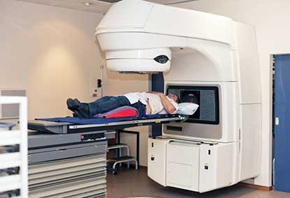 Medical Equipment - a large radiological machine is used to help diagnose a patient