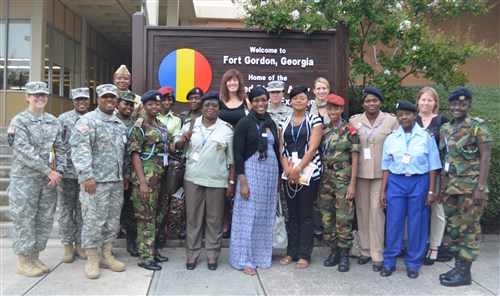 U.S. Africa Command’s Directorate of Command, Control, Communications and Computer Systems (J6) recently hosted a group of female military personnel from nine African countries in a “military-to-military” engagement that focused on building relationships and sharing best practices.  The event, conducted in Atlanta, Forts Gordon and Lee, and the Pentagon Sept. 14-20, consisted of cultural events, demonstrations in communications technologies and panel discussions with U.S. counterparts on how military women can serve in promoting peace and security. (Photos by Brenda Law, U.S. Africa Command Public Affairs/Released)