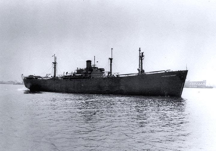 "Liberty" ship SS Patrick Henry. Photo courtesy of The Library of Congress.