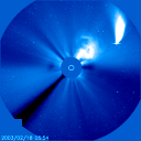 LASCO C3 images of comet NEAT