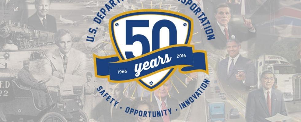USDOT 50th Anniversary Logo
