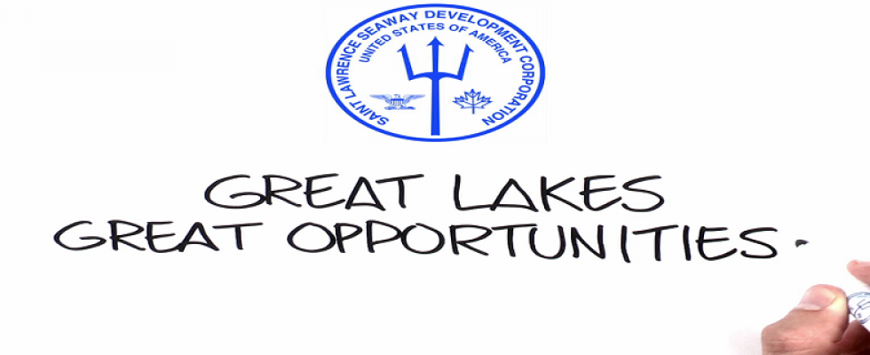 Screenshot of video that reads, "Great Lakes, Great Opportunities"