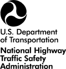 U.S. Department of Transporation, National Highway Traffic Safety Administration Logo