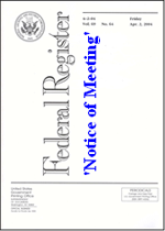 Federal Register Notice of Meeting