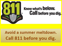 Call 911 before you dig!