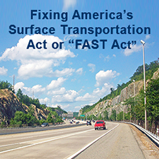 photo of a highway labeled 'Fixing America's Surface Transportation Act or 'Fast Act'' promoting the content of the October 2016 Successes in Stewardship newsletter