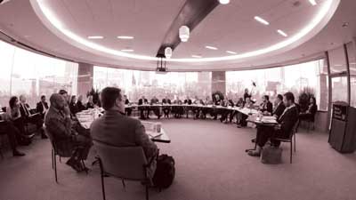 Shown here are Administrator Nadeau and participants in the Beyond Traffic: Freight Economy Roundtable held in Atlanta, GA, on February 8, 2016.