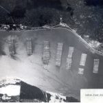 An aerial view of the Hudson River Reserve Fleet, 1959.