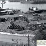 Mobile Reserve Fleet waterfront area, 1950.