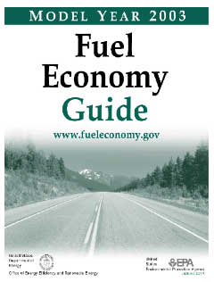 Guía 2003 de ahorro de Combustible