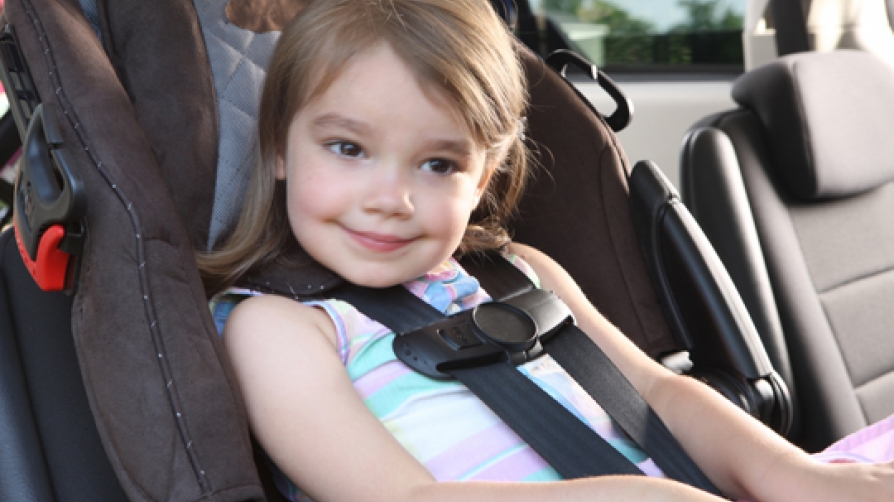 An infant in a car seat