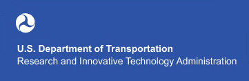 Logo for U.S. Department of Transportation, Research and Innovative Technology Administration.