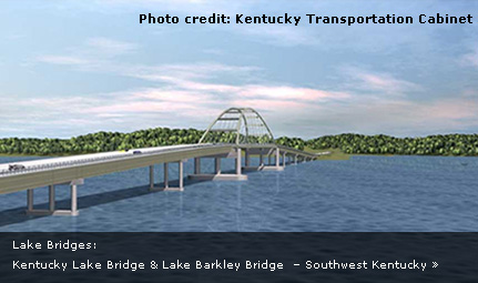 Lake Bridges: Kentucky Lake Bridge & Lake Barkley Bridge - Southwest Kentucky