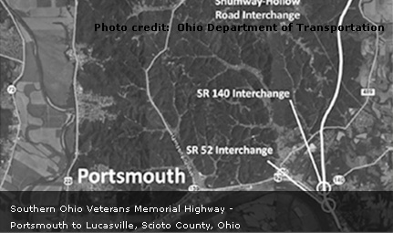 Southern Ohio Veterans Memorial Highway - Portsmouth to Lucasville, Scioto County, Ohio