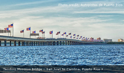 Teodoro Moscoso Bridge, San Juan to Carolina, Puerto Rico