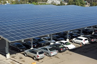 image of solor roof parking lot